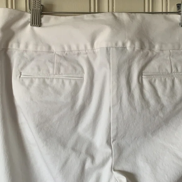 Alfani White Pants Size 12 Cotton/Rayon/Spandex - Picture 5 of 6